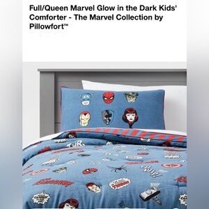 NWT…Pillowfort Marvel Glow in the Dark Kids' Comforter - Blue